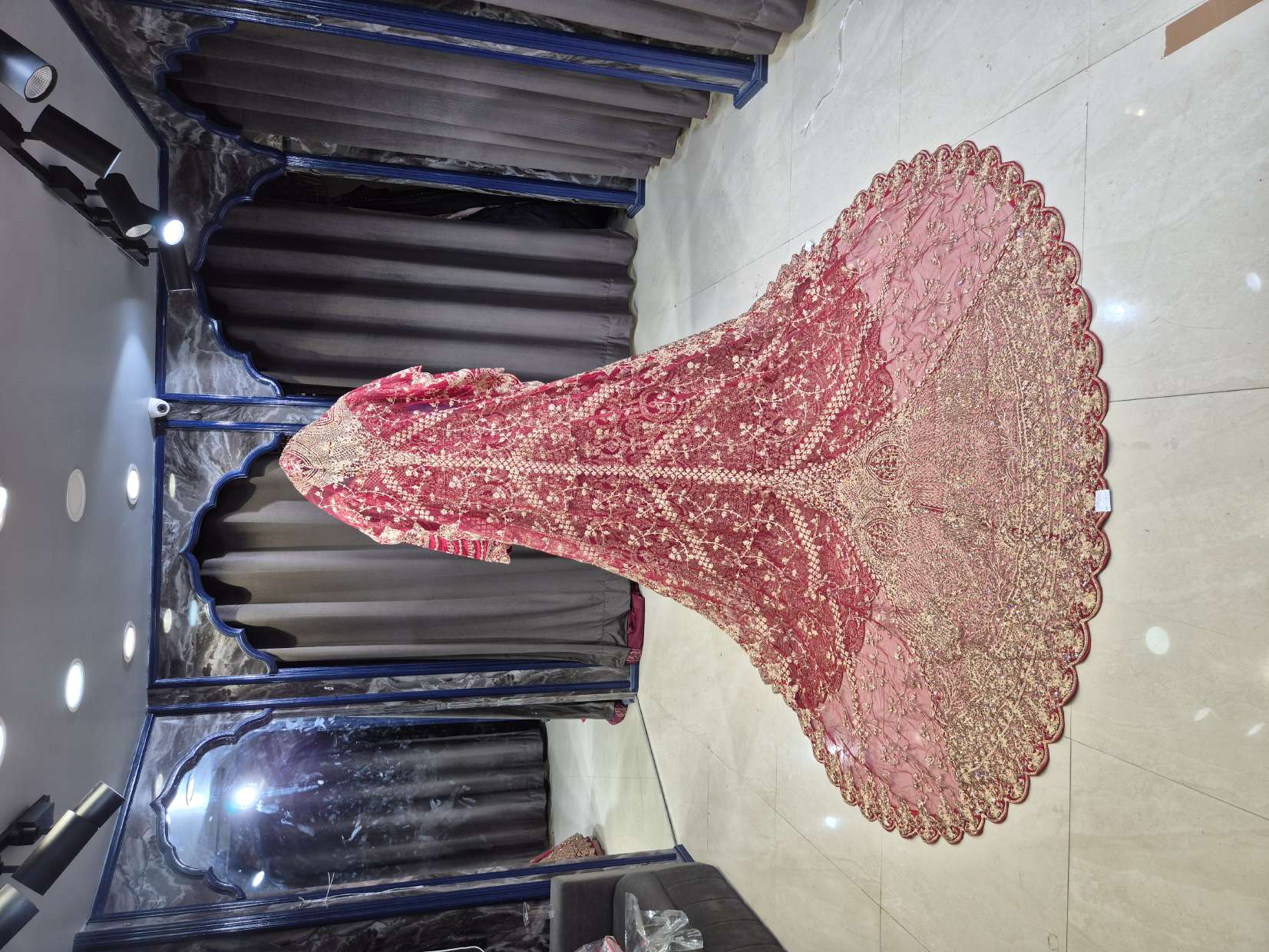 Noor-e-Zar — Ruby Trail Bridal Gown by Libas Couture